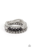 Wildland Wanderer - Black Bracelet - Paparazzi Accessories Bracelet Bedazzle Me Pretty Mobile Fashion Boutique