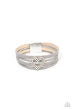 Wildly in Love - Silver Bracelet - Paparazzi Accessories Bracelet Bedazzle Me Pretty Mobile Fashion Boutique