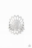 Wildly Wildflower - Silver Bracelet - Paparazzi Accessories Bracelet Bedazzle Me Pretty Mobile Fashion Boutique
