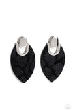 Wildly Workable - Black Post Earrings - Paparazzi Accessories Post Earrings Bedazzle Me Pretty Mobile Fashion Boutique