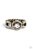 Will FLOWER - Brass Ring - Paparazzi Accessories Ring Bedazzle Me Pretty Mobile Fashion Boutique
