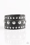 Win Your Spurs - Black Bracelet - Paparazzi Accessories Bracelet Bedazzle Me Pretty Mobile Fashion Boutique