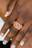 Wine and VINE - Copper Ring - Paparazzi Accessories Ring Bedazzle Me Pretty Mobile Fashion Boutique