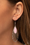 WING-A-Ding-Ding - Pink Earrings - Paparazzi Accessories Earrings Bedazzle Me Pretty Mobile Fashion Boutique