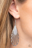 WING-A-Ding-Ding - Silver Earrings - Paparazzi Accessories Earrings Bedazzle Me Pretty Mobile Fashion Boutique