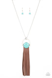 Winslow Wanderer - Blue Necklace - Paparazzi Accessories Necklace FS-Bedazzle Me Pretty Mobile Fashion Boutique