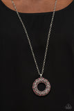 Wintry Wreath - Pink Necklace - Paparazzi Accessories Necklace Bedazzle Me Pretty Mobile Fashion Boutique