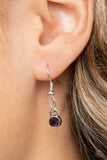 Wintry Wreath - Purple Necklace - Paparazzi Accessories Necklace Bedazzle Me Pretty Mobile Fashion Boutique