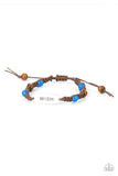 WISH This Way - Blue Bracelet - Paparazzi Accessories Bracelet Bedazzle Me Pretty Mobile Fashion Boutique