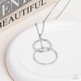 Wishing Well Whimsy - White Necklace - Paparazzi Accessories Necklace Bedazzle Me Pretty Mobile Fashion Boutique