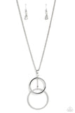 Wishing Well Whimsy - White Necklace - Paparazzi Accessories Necklace Bedazzle Me Pretty Mobile Fashion Boutique
