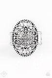 Wistful Wishes - Silver Ring - Paparazzi Accessories Ring Bedazzle Me Pretty Mobile Fashion Boutique