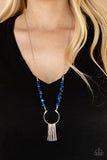 With Your ART and Soul - Blue Necklace - Paparazzi Accessories Necklace Bedazzle Me Pretty Mobile Fashion Boutique