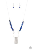 With Your ART and Soul - Blue Necklace - Paparazzi Accessories Necklace Bedazzle Me Pretty Mobile Fashion Boutique