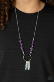 With Your ART and Soul - Purple Necklace - Paparazzi Accessories Necklace Bedazzle Me Pretty Mobile Fashion Boutique