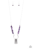 With Your ART and Soul - Purple Necklace - Paparazzi Accessories Necklace Bedazzle Me Pretty Mobile Fashion Boutique