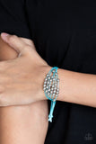 Without Skipping A BEAD - Blue Bracelet - Paparazzi Accessories Bracelet Bedazzle Me Pretty Mobile Fashion Boutique
