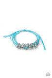Without Skipping A BEAD - Blue Bracelet - Paparazzi Accessories Bracelet Bedazzle Me Pretty Mobile Fashion Boutique