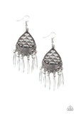Wolf Den - Silver Earrings - Paparazzi Accessories Earrings Bedazzle Me Pretty Mobile Fashion Boutique