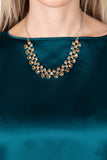 Won The Lottery - Brown Necklace - Paparazzi Accessories Necklace Bedazzle Me Pretty Mobile Fashion Boutique
