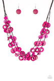Wonderfully Walla Walla - Pink Necklace - Paparazzi Accessories Necklace Bedazzle Me Pretty Mobile Fashion Boutique