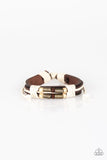 Wonderfully Woodsy - Brown Bracelet - Paparazzi Accessories Bracelet Bedazzle Me Pretty Mobile Fashion Boutique