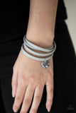 Wonderfully Worded - Silver Bracelet - Paparazzi Accessories Bracelet FS-Bedazzle Me Pretty Mobile Fashion Boutique