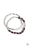 WOOD Luck - Brown Bracelet - Paparazzi Accessories Bracelet Bedazzle Me Pretty Mobile Fashion Boutique