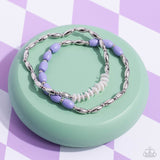 WOOD Luck - Purple Bracelet - Paparazzi Accessories Bracelet Bedazzle Me Pretty Mobile Fashion Boutique