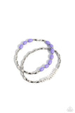 WOOD Luck - Purple Bracelet - Paparazzi Accessories Bracelet Bedazzle Me Pretty Mobile Fashion Boutique