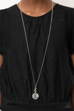 Words To Live By - Blue Necklace - Paparazzi Accessories Necklace FS-Bedazzle Me Pretty Mobile Fashion Boutique