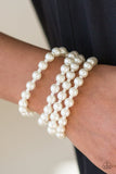 Work The BALLROOM - Gold Bracelet - Paparazzi Accessories Bracelet Bedazzle Me Pretty Mobile Fashion Boutique