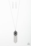 Work The ROAM - Black Necklace - Paparazzi Accessories Necklace Bedazzle Me Pretty Mobile Fashion Boutique