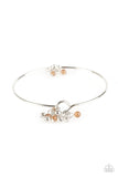 Works Like A GLEAM - Brown Bracelet - Paparazzi Accessories Bracelet Bedazzle Me Pretty Mobile Fashion Boutique