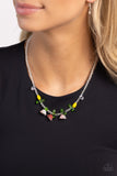 World GLASS Wonder - Orange Necklace - Paparazzi Accessories Necklace Bedazzle Me Pretty Mobile Fashion Boutique