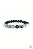 World Peace - Green Bracelet - Paparazzi Accessories Bracelet Bedazzle Me Pretty Mobile Fashion Boutique