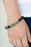 World Peace - Green Bracelet - Paparazzi Accessories Bracelet Bedazzle Me Pretty Mobile Fashion Boutique