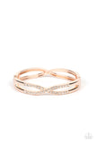 Woven in Wealth - Gold Bracelet - Paparazzi Accessories Bracelet Bedazzle Me Pretty Mobile Fashion Boutique
