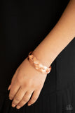 Woven Wonder - Copper Bracelet - Paparazzi Accessories Bracelet Bedazzle Me Pretty Mobile Fashion Boutique