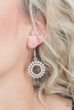 Wreathed In Radiance - Silver Earrings - Paparazzi Accessories Earrings Bedazzle Me Pretty Mobile Fashion Boutique