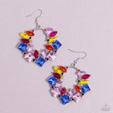 Wreathed in Watercolors - Multi Earrings - Paparazzi Accessories Earrings Bedazzle Me Pretty Mobile Fashion Boutique