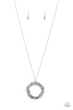 Wreathed in Wealth - Purple Necklace - Paparazzi Accessories Necklace FS-Bedazzle Me Pretty Mobile Fashion Boutique