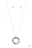 Wreathed in Wealth - Silver Necklace - Paparazzi Accessories Necklace Bedazzle Me Pretty Mobile Fashion Boutique