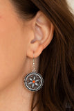 Written In The STAR LILIES - Orange Necklace - Paparazzi Accessories Necklace Bedazzle Me Pretty Mobile Fashion Boutique