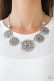 Written In The STAR LILIES - Pink Necklace - Paparazzi Accessories Necklace Bedazzle Me Pretty Mobile Fashion Boutique
