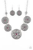 Written In The STAR LILIES - Pink Necklace - Paparazzi Accessories Necklace Bedazzle Me Pretty Mobile Fashion Boutique