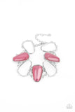 Yacht Club Couture - Pink Bracelet - Paparazzi Accessories Bracelet Bedazzle Me Pretty Mobile Fashion Boutique