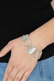 Yacht Club Couture - White Bracelet - Paparazzi Accessories Bracelet Bedazzle Me Pretty Mobile Fashion Boutique