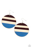 Yacht Party - Blue Earrings - Paparazzi Accessories Earrings Bedazzle Me Pretty Mobile Fashion Boutique