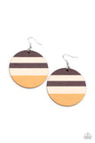 Yacht Party - Yellow Earrings - Paparazzi Accessories Earrings Bedazzle Me Pretty Mobile Fashion Boutique